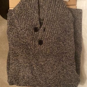 J Crew Navy/Gray wool sweater